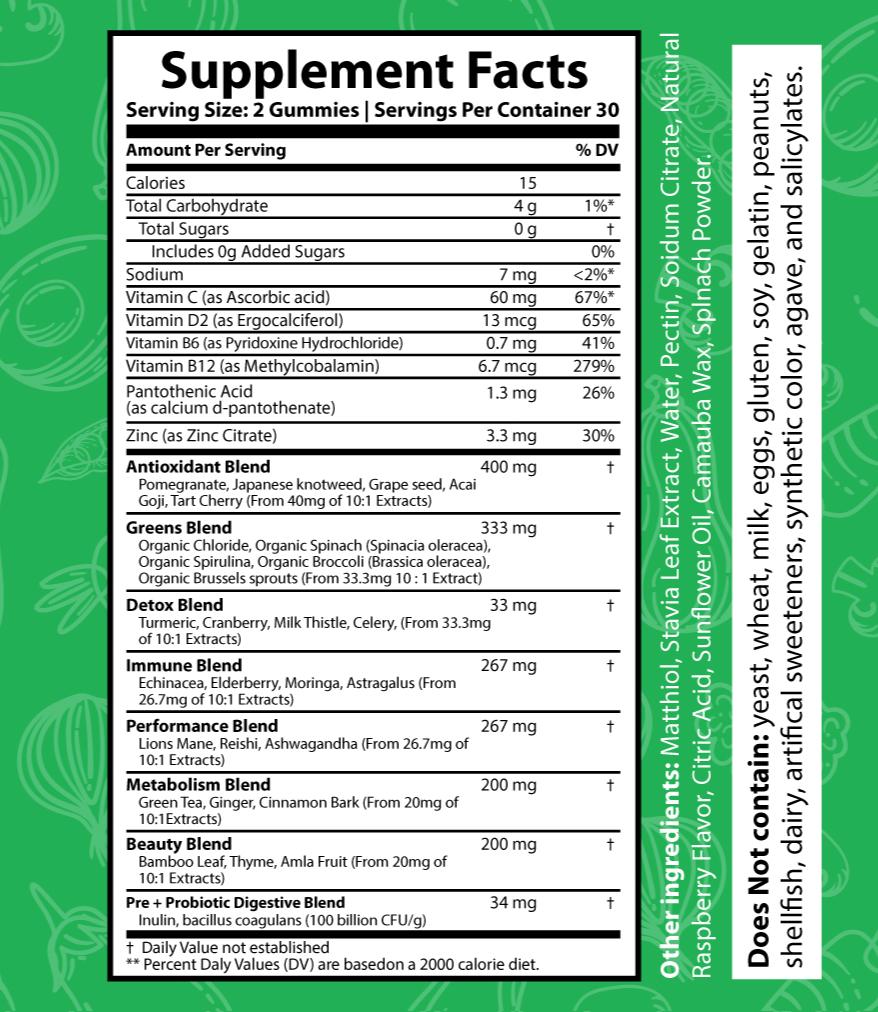 Super Greens & Probiotic Gummies | Gut Health & Digestion Support – AG ...