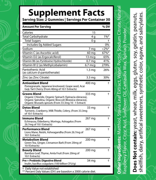 Supergreens Advanced Gummies